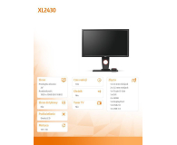 BenQ ZOWIE XL2430 czarny - 324502 - zdjęcie 6